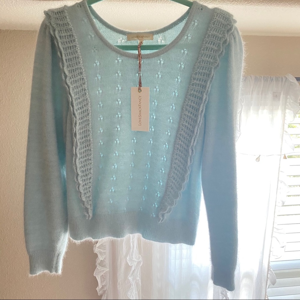NWT LoveShackFancy Jasmine Pullover Sweater - Picture 9 of 16